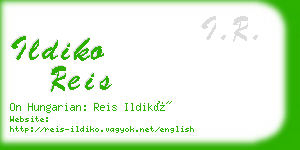 ildiko reis business card